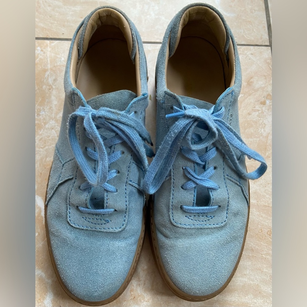 AXEL ARIGATO PLATFORM LOW-TOP SUEDE SNEAKERS Sz 7.5 - Picture 3 of 10